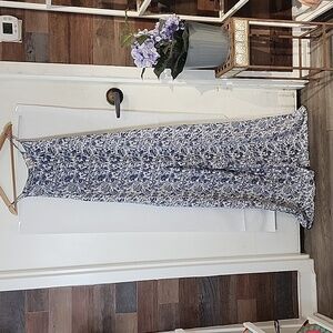 PPLA Blue‎ and White Jumpsuit size L